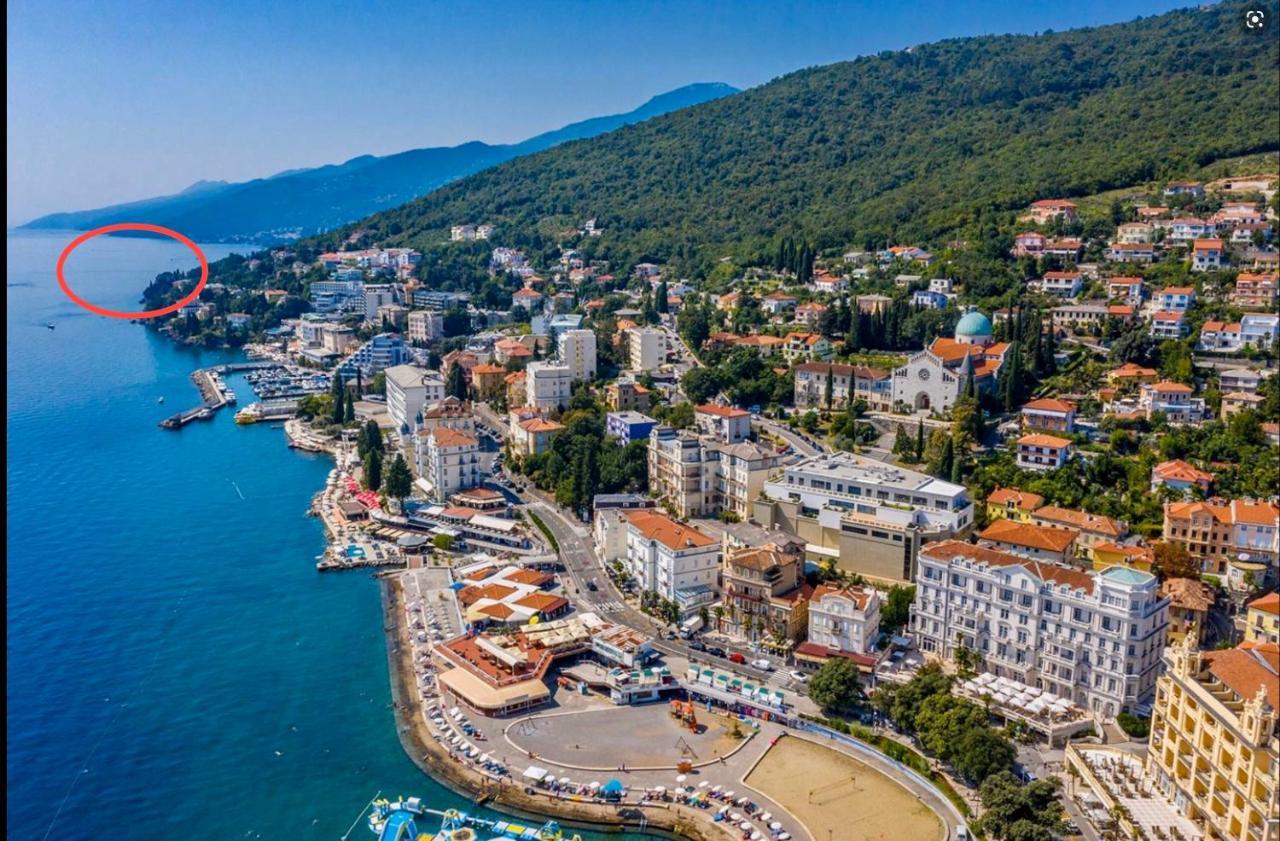 Villa Isabella - Luxury With Style Right Next To The Beach, Private Pool And Sea View Opatija Exterior foto